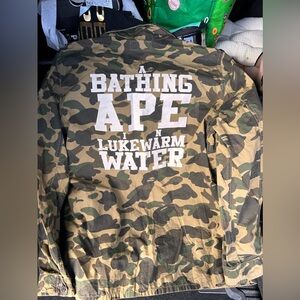 BAPE button up jacket - XL used from Official Bape Store